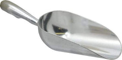 VOLLRATH - 5 oz Silver Cast Aluminum Round Bottom Scoop - 2.4" Wide Bowl, 2-1/2" Handle Length, 7.1" OAL - Eagle Tool & Supply