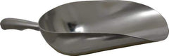 VOLLRATH - 40 oz Silver Cast Aluminum Round Bottom Scoop - 4.8" Wide Bowl, 3.6" Handle Length, 12.8" OAL - Eagle Tool & Supply