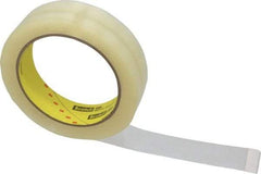 3M - 1" x 72 Yd Clear Acrylic Adhesive Packaging Tape - Vinyl Backing, 2.3 mil Thick, 28 Lb Tensile Strength, Series 600 - Eagle Tool & Supply