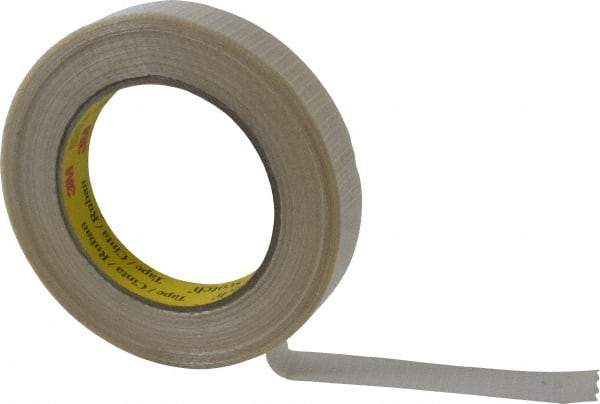 3M - 3/4" x 55 Yd Clear Rubber Adhesive Packaging Tape - Polypropylene Film Backing, 5.7 mil Thick, 150 Lb Tensile Strength, Series 8959 - Eagle Tool & Supply