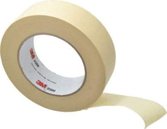 3M - 1-1/2" Wide x 60 Yd Long Tan Paper Masking Tape - Series 2308, 5.3 mil Thick, 22 In/Lb Tensile Strength - Eagle Tool & Supply