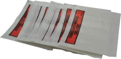 3M - 1,000 Piece, 5-1/2" Long x 7" Wide, Envelope - Packing List/Invoice Enclosed, Orange Top Border - Eagle Tool & Supply