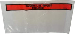 3M - 1,000 Piece, 10" Long x 5-1/2" Wide, Envelope - Packing List/Invoice Enclosed, Orange Top Border - Eagle Tool & Supply