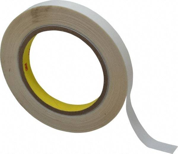 3M - 1/2" x 36 Yd Acrylic Adhesive Double Sided Tape - 3.9 mil Thick, Clear, Polyester Film Liner, Continuous Roll, Series 444 - Eagle Tool & Supply