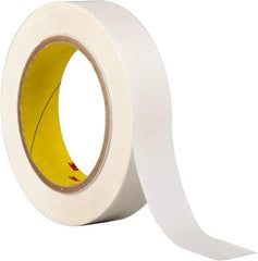 3M - 1" x 36 Yd Acrylic Adhesive Double Sided Tape - 3.9 mil Thick, Clear, Polyester Film Liner, Continuous Roll, Series 444 - Eagle Tool & Supply