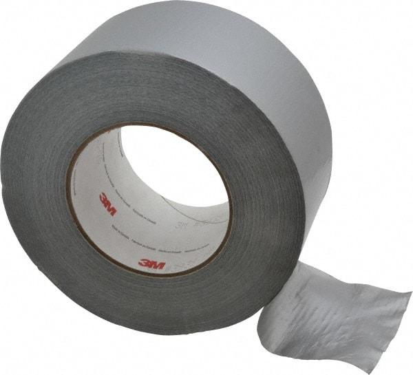 3M - 3" x 55m Silver Duct Tape - 9 mil, Rubber Adhesive, Polyethylene Film Backing, 25 Lb/ln Tensile Strength, 200°F Max, Series 3939 - Eagle Tool & Supply