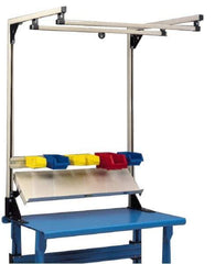 Qualtech - Steel Workbench & Workstation Shelf - Use with Hubbell SKB-030550 5' Twin Bench Rail Kit - Eagle Tool & Supply