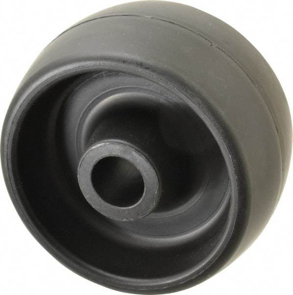 Fairbanks - 4 Inch Diameter x 2 Inch Wide, Polyolefin Caster Wheel - 400 Lb. Capacity, 2-1/4 Inch Hub Length, 3/4 Inch Axle Diameter, Plain Bearing - Eagle Tool & Supply