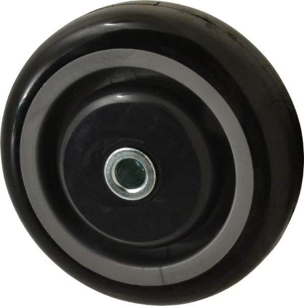 Fairbanks - 4 Inch Diameter x 1-1/4 Inch Wide, Polyurethane Caster Wheel - 250 Lb. Capacity, 1-5/8 Inch Hub Length, 3/8 Inch Axle Diameter, Ball Bearing - Eagle Tool & Supply