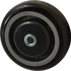 Fairbanks - 4 Inch Diameter x 1-1/4 Inch Wide, Polyurethane Caster Wheel - 250 Lb. Capacity, 1-5/8 Inch Hub Length, 3/8 Inch Axle Diameter, Ball Bearing - Eagle Tool & Supply