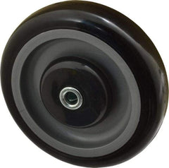 Fairbanks - 5 Inch Diameter x 1-1/4 Inch Wide, Polyurethane Caster Wheel - 275 Lb. Capacity, 1-5/8 Inch Hub Length, 3/8 Inch Axle Diameter, Ball Bearing - Eagle Tool & Supply
