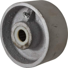 Fairbanks - 4 Inch Diameter x 2 Inch Wide, Cast Iron Caster Wheel - 1,000 Lb. Capacity, 2-3/16 Inch Hub Length, 3/4 Inch Axle Diameter, Roller Bearing - Eagle Tool & Supply