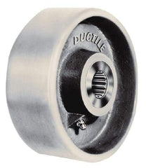 Fairbanks - 8 Inch Diameter x 2-1/2 Inch Wide, Ductile Iron Caster Wheel - 3,500 Lb. Capacity, 2-3/4 Inch Hub Length, 1 Inch Axle Diameter, Roller Bearing - Eagle Tool & Supply