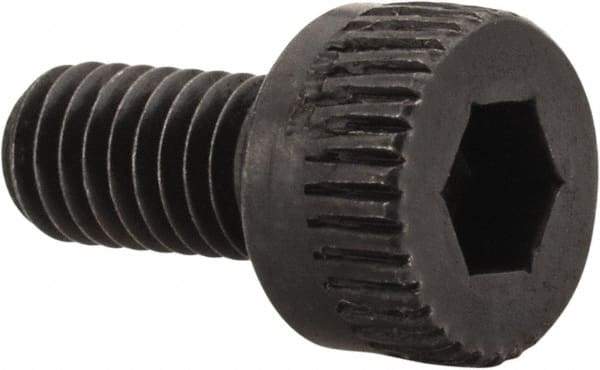 Made in USA - M3x0.50 Metric Coarse Hex Socket Drive, Socket Cap Screw - Grade 12.9 Alloy Steel, Black Oxide Finish, Fully Threaded, 6mm Length Under Head - Eagle Tool & Supply