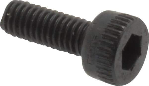 Made in USA - M3x0.50 Metric Coarse Hex Socket Drive, Socket Cap Screw - Grade 12.9 Alloy Steel, Black Oxide Finish, Fully Threaded, 8mm Length Under Head - Eagle Tool & Supply