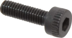 Made in USA - M3x0.50 Metric Coarse Hex Socket Drive, Socket Cap Screw - Grade 12.9 Alloy Steel, Black Oxide Finish, Fully Threaded, 10mm Length Under Head - Eagle Tool & Supply