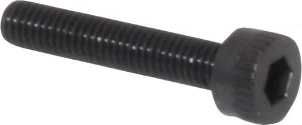 Made in USA - M3x0.50 Metric Coarse Hex Socket Drive, Socket Cap Screw - Grade 12.9 Alloy Steel, Black Oxide Finish, Fully Threaded, 16mm Length Under Head - Eagle Tool & Supply