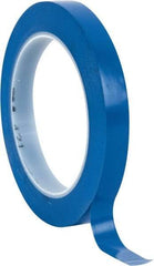 3M - Blue Solid Color Vinyl Tape - 1/2" Wide x 108' Long x 5.2 mil Thick, General Traffic - Eagle Tool & Supply