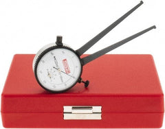 SPI - 10 to 35mm Inside Dial Caliper Gage - 0.025mm Graduation, 0.038mm Accuracy, 3-1/4" Leg Length, Ball Contact Points - Eagle Tool & Supply