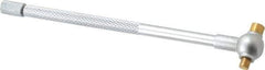 SPI - 1/2 to 3/4 Inch, 4.4 Inch Overall Length, Telescoping Gage - 4 Inch Long Handle, Hardened Tool Steel, Satin Chrome Finish and TiN Coated Working Faces - Eagle Tool & Supply