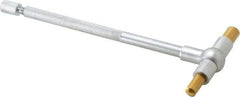 SPI - 1-1/4 to 2-1/8 Inch, 5.85 Inch Overall Length, Telescoping Gage - 5 Inch Long Handle, Hardened Tool Steel, Satin Chrome Finish and TiN Coated Working Faces - Eagle Tool & Supply