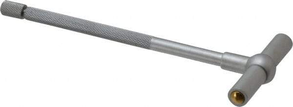 SPI - 2-1/8 to 3-1/2 Inch, 5.85 Inch Overall Length, Telescoping Gage - 5 Inch Long Handle, Hardened Tool Steel, Satin Chrome Finish and TiN Coated Working Faces - Eagle Tool & Supply