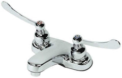 B&K Mueller - Blade Handle, Deck Plate Bathroom Faucet - Two Handle, No Drain, Standard Spout - Eagle Tool & Supply