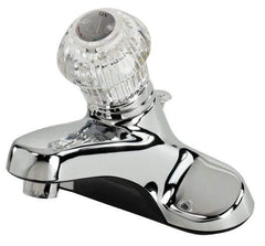 B&K Mueller - Knob Handle, Deck Plate Bathroom Faucet - One Handle, Pop Up Drain, Standard Spout - Eagle Tool & Supply