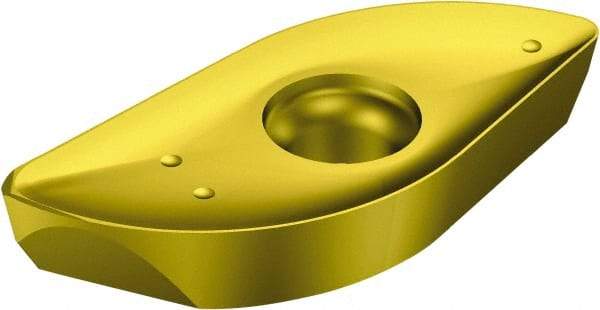 Sandvik Coromant - RA21619T3 M-M Grade 1025 Carbide Milling Insert - TiCN/TiN Finish, 5/32" Thick, 3/8" Corner Radius - Eagle Tool & Supply
