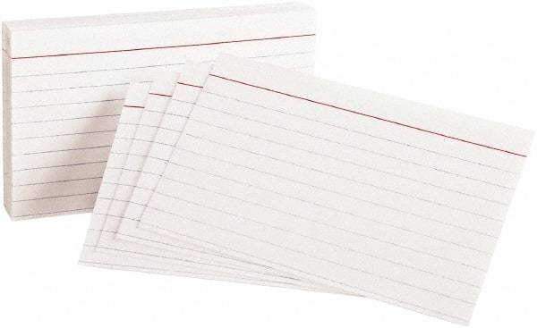 OXFORD - 100 Index Cards - 3 x 5" - Eagle Tool & Supply