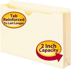 SMEAD - 8-1/2 x 14", Legal, Manilla, File Jacket/Sleeve/Wallet with Expanding Jacket - 11 Point Stock, Straight Tab Cut Location - Eagle Tool & Supply