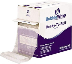 Sealed Air - 65' Long x 12" Wide x 1/2" Thick, Large Sized Bubble Roll - Clear - Eagle Tool & Supply