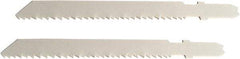 Disston - 3-1/2" Long, 10 to 14 Teeth per Inch, Bi-Metal Jig Saw Blade - Toothed Edge, 0.06" Thick, U-Shank, Raker Tooth Set - Eagle Tool & Supply