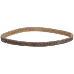 Norton - 1/4" Wide x 18" OAL, Aluminum Oxide Abrasive Belt - Aluminum Oxide, Coarse, Nonwoven, Cloth Backing - Eagle Tool & Supply