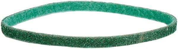 Norton - 1/4" Wide x 18" OAL, Aluminum Oxide Abrasive Belt - Aluminum Oxide, Fine, Nonwoven, Cloth Backing - Eagle Tool & Supply
