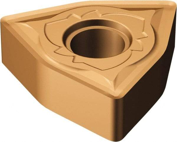 Sandvik Coromant - WNMG433 SMR Grade 1115 Carbide Turning Insert - TiAlN/AlCr2O3 Finish, 80° Trigon, 1/2" Inscr Circle, 3/16" Thick, 3/64" Corner Radius - Eagle Tool & Supply