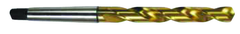 11.75mm Dia. - HSS 1MT GP Taper Shank Drill-118Â° Point-TiN - Eagle Tool & Supply