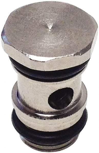 Legris - M5x0.8 Metric, Nickel Plated Brass Push-to-Connect Tube Single Banjo Bolt - 290 Max psi, Tube to Metric Thread Connection, Buna-N O-Ring - Eagle Tool & Supply
