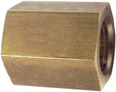 Legris - 1/4 Female Thread, Brass Industrial Pipe Coupling - FBSPP, 3,626 psi - Eagle Tool & Supply
