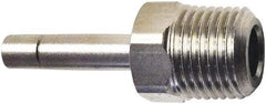 Legris - 8mm Outside Diam, 1/4 BSPT, Nickel Plated Brass Push-to-Connect Tube Male Stud Standpipe - 435 Max psi, Tube to Male BSPT Connection, FKM O-Ring - Eagle Tool & Supply