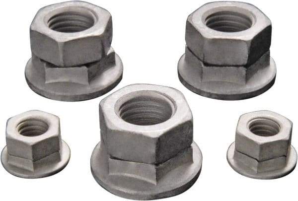 DISC-LOCK - 3/4-16 UNF Grade 8 Steel Free Spinning Hex Lock Nut - Geomet Finish - Eagle Tool & Supply