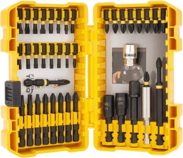 DeWALT - 40 Piece, Magnetic Hex Handle, Insert Bit Set - #1 to #3 - Eagle Tool & Supply