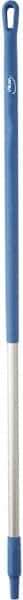 Vikan - 51 x 1-1/4" Aluminum Squeegee Handle - European Threaded Connection, Blue - Eagle Tool & Supply