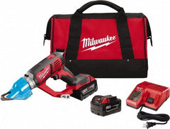 Milwaukee Tool - 3,000 SPM, 18 Volt, Inline Handle, Handheld Cordless Shear - Eagle Tool & Supply