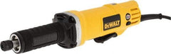 DeWALT - 1/4 Inch Collet, 25,000 RPM, Inline, Electric Die Grinder - 120 Volt, 0.4425 Hp, 4.2 Amp, 6.5 Ft. Long Cord - Eagle Tool & Supply