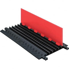 Checkers - On Floor Cable Covers Cover Material: Polyurethane Number of Channels: 5 - Eagle Tool & Supply