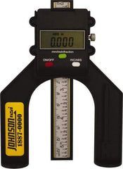 Johnson Level & Tool - 0" to 80mm Electronic Depth Gage - 0.004" Accuracy, 0.05mm Resolution, 5" Base Length - Eagle Tool & Supply