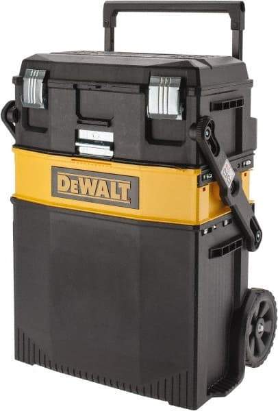 DeWALT - 29" Wide x 27" High x 21" Deep, Tool Cart - 90 Lb Capacity, Black - Eagle Tool & Supply