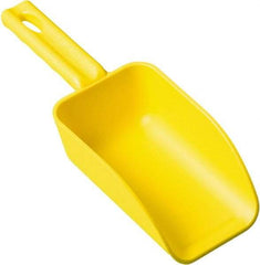 Remco - 16 oz Yellow Polypropylene Flat Bottom Scoop - 3.2" Wide x 2" Deep Bowl, 10.4" OAL - Eagle Tool & Supply