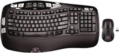 Logitech - Black Keyboard/Mouse - Use with Windows XP, Vista, 7, 8 - Eagle Tool & Supply